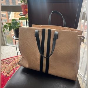Julian Tote Bag with Stripe